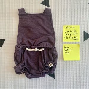 Lulu & Ru girls summer overall- runs small!!